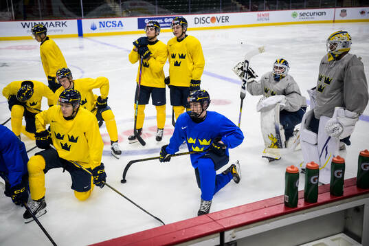 Leo Sahlin Wallenius and Viggo Björck of Sweden at a