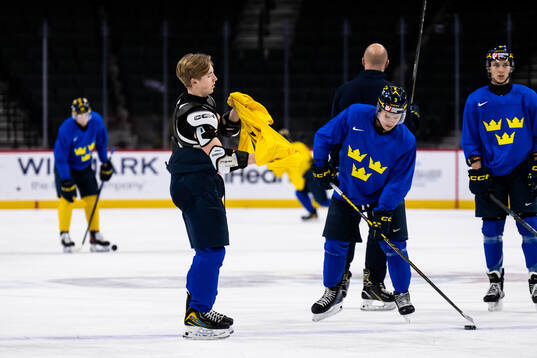 Viggo Björck of Sweden at a practice session
