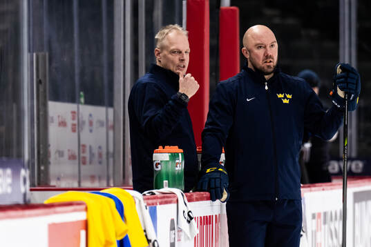 Head coach Magnus Hävelid and assistant coach Nicklas