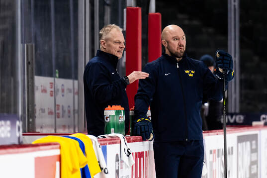 Head coach Magnus Hävelid and assistant coach Nicklas