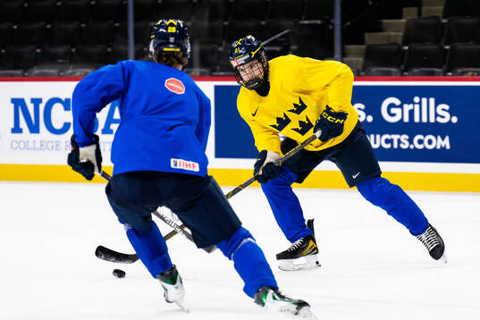 Viggo Björck of Sweden at a practice session