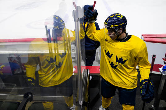 Anton Frondell of Sweden at a practice session
