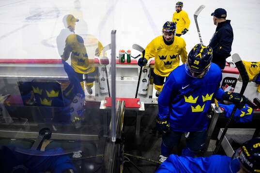 Liam Danielsson of Sweden at a practice session