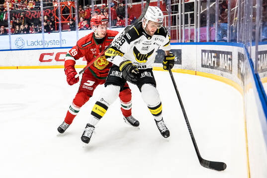 Moras Joel Olerot och Västerås Kim Rosdahl