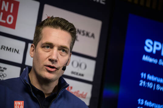 Sam Hallam, head coach of Swedish men's national ice hockey