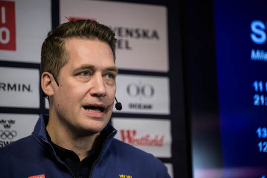 Sam Hallam, head coach of Swedish men's national ice hockey