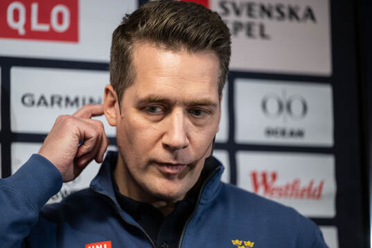 Sam Hallam, head coach of Swedish men's national ice hockey