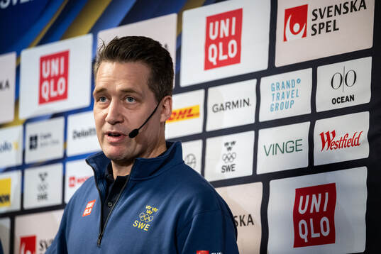Sam Hallam, head coach of Swedish men's national ice hockey