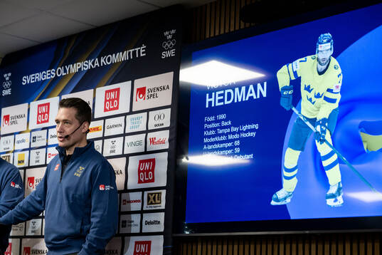 Sam Hallam, head coach of Swedish men's national ice hockey