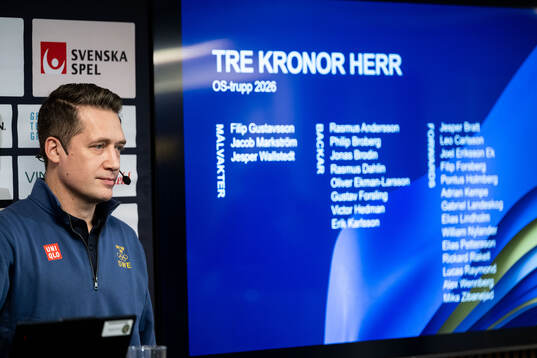 Sam Hallam, head coach of Swedish men's national ice hockey