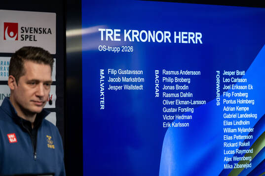 Sam Hallam, head coach of Swedish men's national ice hockey