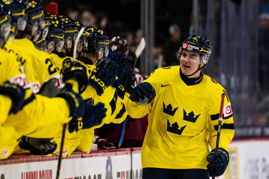 Anton Frondell of Sweden celebrates