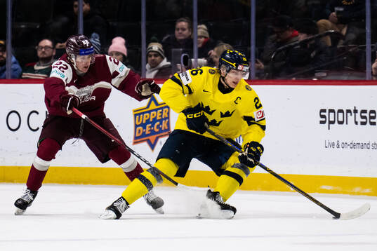 Antons Macijevskis of Latvia and Jack Berglund of Sweden
