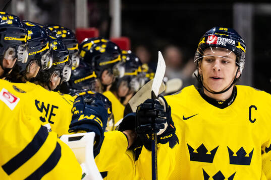 Jack Berglund of Sweden celebrates