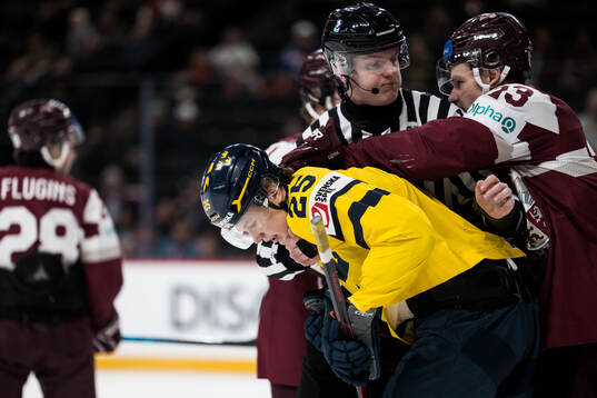 Eddie Genborg of Sweden and Alberts Smits of Latvia