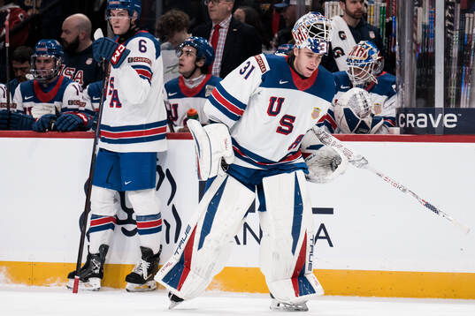 Goaltender Nicholas Kempf of USA