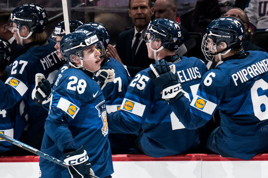 Heikki Ruohonen of Finland celebrates