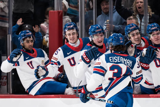 Cole Eiserman of USA celebrates