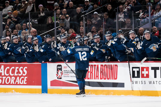 Joona Saarelainen of Finland celebrates