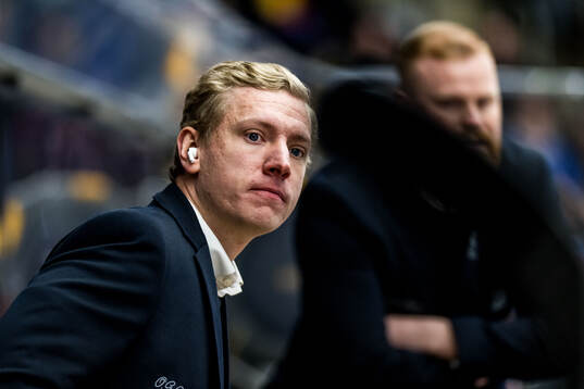 Nybros huvudtränare Hampus Sylvegård och