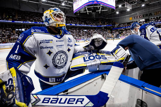 Leksands målvakt Marcus Gidlöf