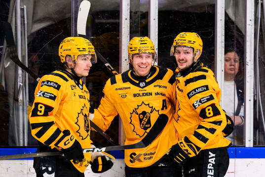 Skellefteås Victor Stjernborg, Pär Lindholm och Oliver