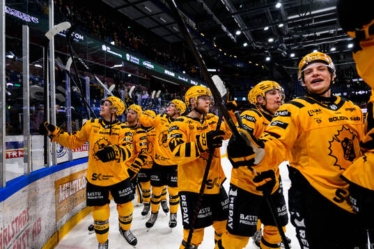 Skellefteås spelare jublar