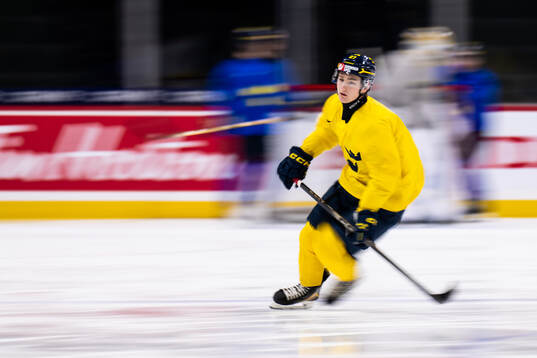 Wilson Björck of Sweden at a practice session