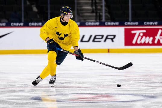 Felix Carell of Sweden at a practice session