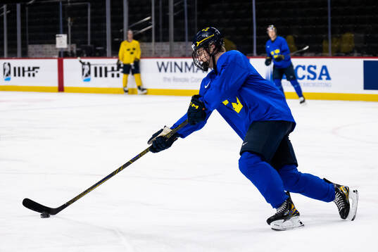 Viggo Björck of Sweden at a practice session