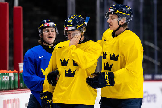 Ivar Stenberg, Alfons Freij and Jack Berglund of Sweden at