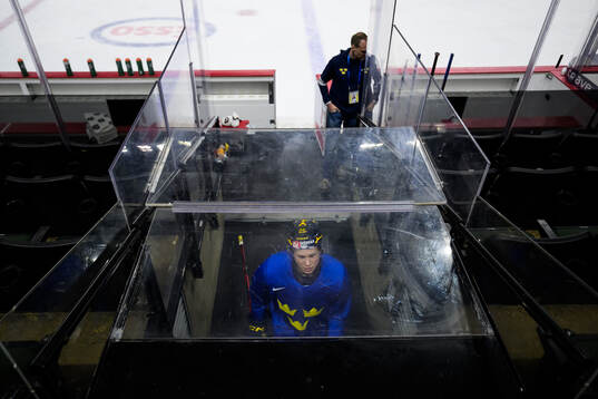 Eddie Genborg of Sweden at a practice session