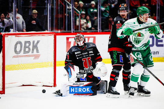 Örebros målvakt Jhonas Enroth deppar