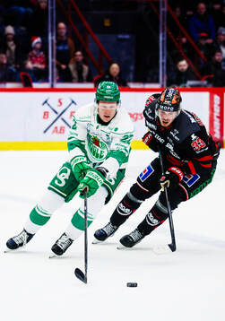 Rögles Fredrik Olofsson och Örebros Christopher Mastomäki