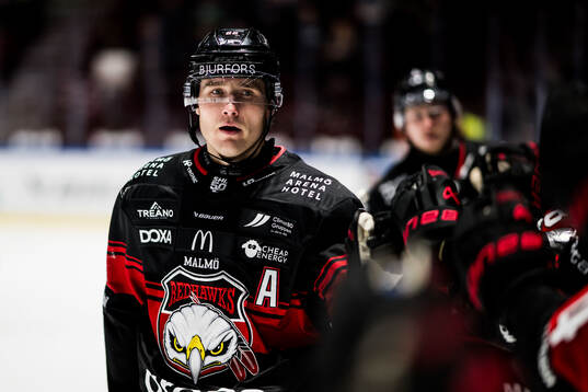 Malmö Redhawks Janne Kuokkanen jublar