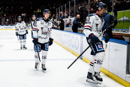 Linköpings Nicholas Shore och David Bernhardt deppar