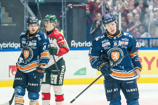 Växjös Keegan Lowe och Dennis Rasmussen deppar