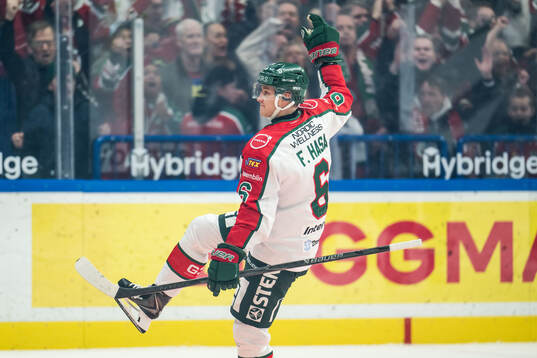 Frölundas Filip Hasa jublar