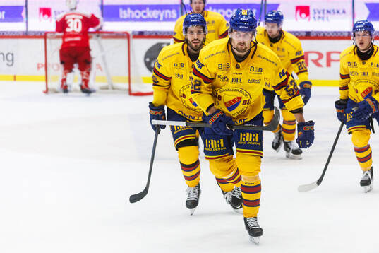 Djurgårdens Arvid Lundberg jublar
