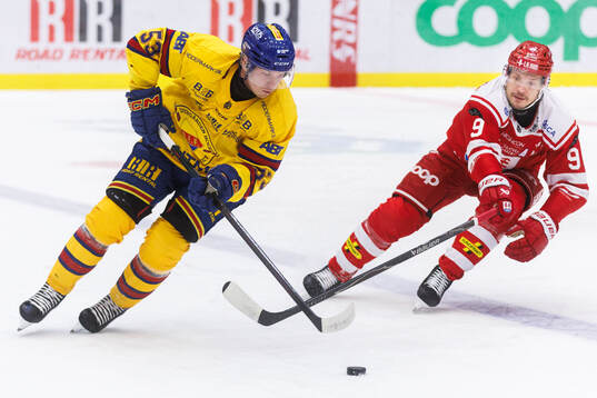 Djurgårdens David Blomgren och Timrås Didrik Strömberg