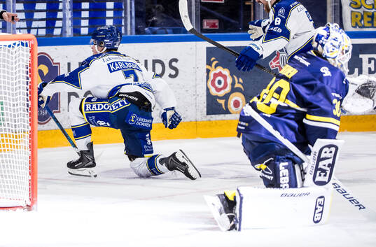 Leksands Marcus Karlberg jublar