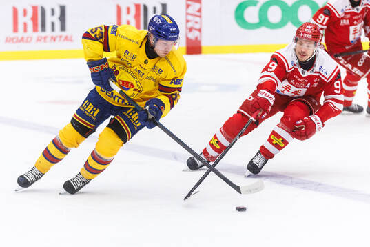 Djurgårdens David Blomgren och Timrås Didrik Strömberg