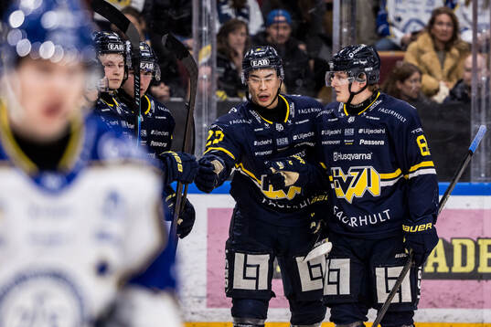 HV71s Jonathan Ang jublar