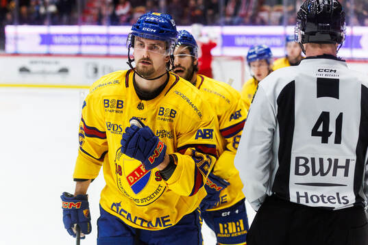 Djurgårdens Arvid Lundberg jublar