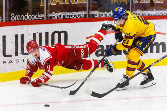 Timrås David Lilja och Djurgårdens Joseph Laleggia