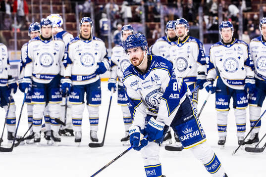 Leksands Matt Caito jublar