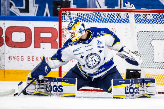 Leksands målvakt Marcus Gidlöf