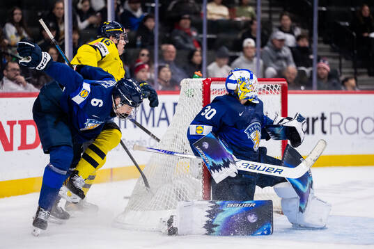 Anton Frondell of Sweden against Juho Piiparinen and
