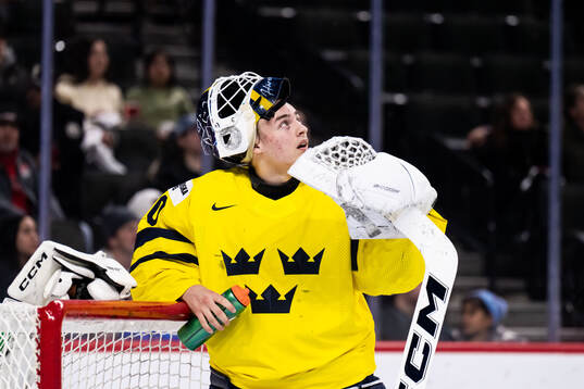 Goaltender Love Härenstam of Sweden