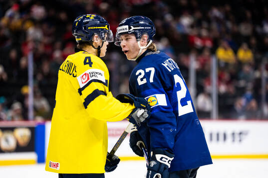 Leo Sahlin Wallenius of Sweden and Julius Miettinen of